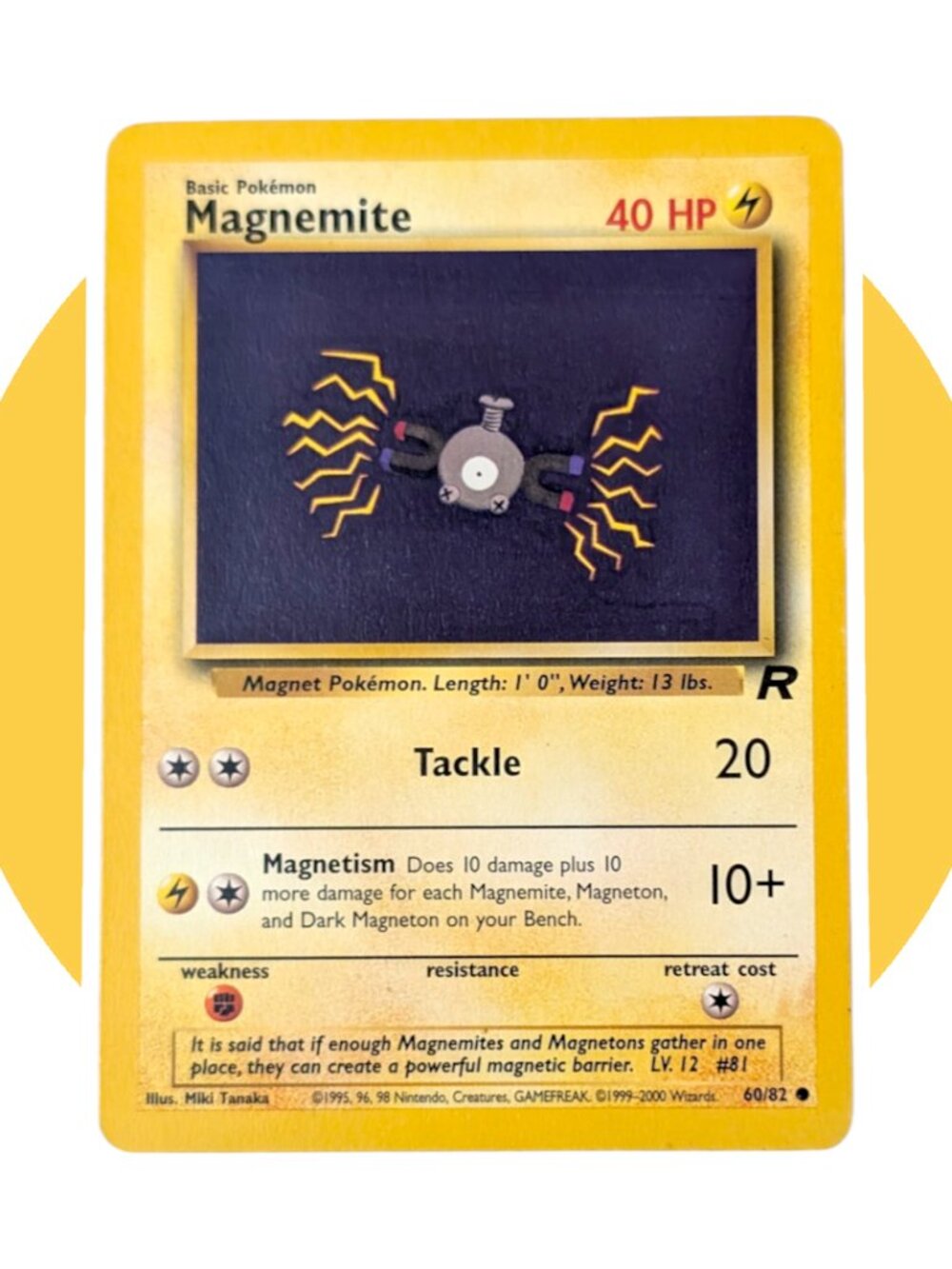 Team Rocket Pokemon Card (A30): Magnemite 60/82, Miki Tanaka